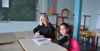 Martine, bénévole avec Malek, 9 ans, CE2